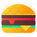 Button Hamburger Fast Food Icon