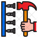 Hammer Nail Construction Icon