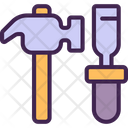 Hammer and chisel Icon