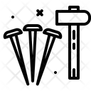 Hammer And Nail  Icon