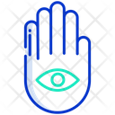 Hand With Eye Icon