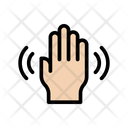 Hand Scanning Security Icon