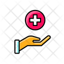 Hand And Cross Icon