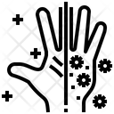 Hand Bacteria Icon