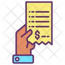 Hand Bill Hold Icon