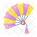 Hand Fan Papercraft Origami Icon