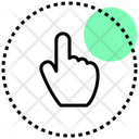 Communication Hand Gesture Pointinng Icon
