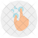 Zoom Out Finger Icon