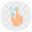 Rotate Left Finger Icon