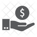 Hand Holding Coin Icon