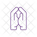 Hand In Praying Gesture  Icon