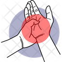 Hand Pain Palm Pain Palm Injured Icon