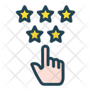 Five Star Review Rate Five Star Achievement Icon