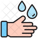 Wash Hand Water Drop Icon