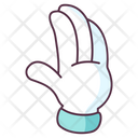 Hand Waving Hand Gesture Hand Indicator Icon