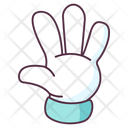 Hand Waving Hand Gesture Hand Indicator Icon