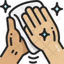 Hand Wiping Towel Clean Icon