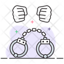Manacles Handcuffs Restraint Icon