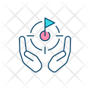 Hands with aim  Icon