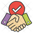 Handshake Business Partner Businessmen Deal Icon