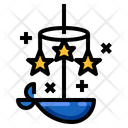 Mobile Bed Baby Icon