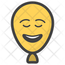 Happy Balloon Face Balloon Face Emoticon Icon