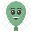 Happy Balloon Face Balloon Face Emoticon Icon