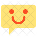 Happy Chat Bubble Chat Communication Icon