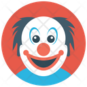 Happy Clown Whiteface Circus Joker Icon