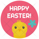 Happy Easter Hen Icon