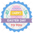 Happy Easter Badge Icon