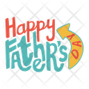 Happy Fathers Day Greeting Tie Icon