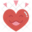 Graphic Heart Smile Icon