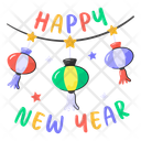 Happy New Year 2024 Icon