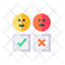 Happy Or Not Happy Emoji Icon