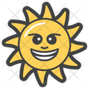 Happy Sun Emoji Emoticon Icon