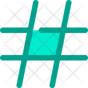 Hashtag Hash Text Icon