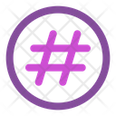 Circulo Hashtag Icono
