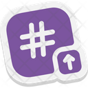 Hashtag Up アイコン