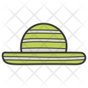 Boater Hat Cap Icon