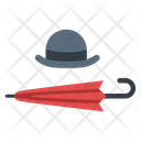 Hat And Umbrella Icon