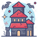 Haunted House Ghost House Creepy House Icon