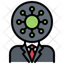Head Coronavirus Man Icon