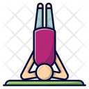 Headstand Yoga Gymnastics Icon
