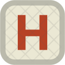 Health Sign Letter Icon