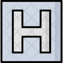 Health Sign Letter H Hospital Symbol Icon