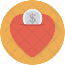 Heart Coin Slot Icon