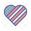 Patriotism July 4 Love Icon