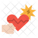 Heart Attack Pulse Icon