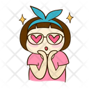 Love Heart Like Excited Miumiu Emoticon Expression Icon